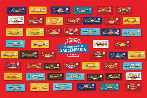 heinz mustard state packets|Heinz Releases Sauce Packets for All 50 States